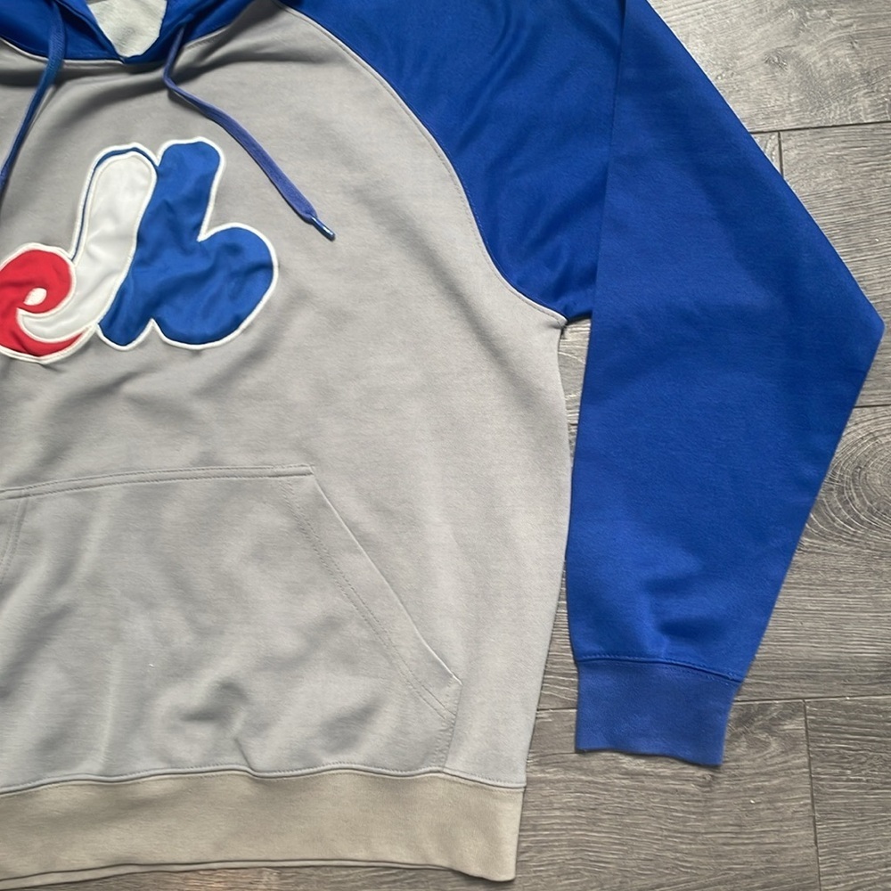 Vintage 1990s Montreal Expos Hoodie Sweater MLB Genuine Merchandise Adult - Picture 6 of 11